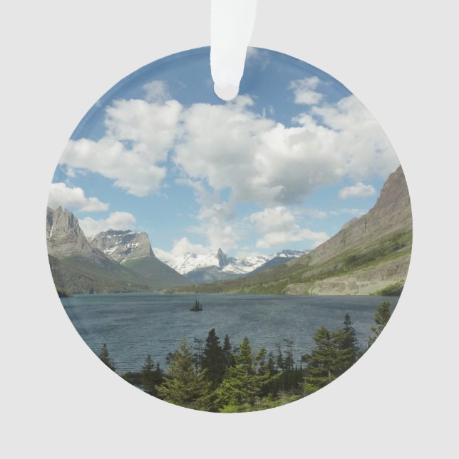 Saint Mary Lake II at Glacier National Park Ornament (Front)