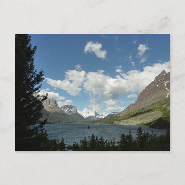 Saint Mary Lake II at Glacier National Park Postcard (Front)
