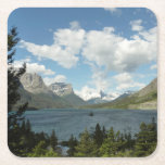 Saint Mary Lake II at Glacier National Park Square Paper Coaster