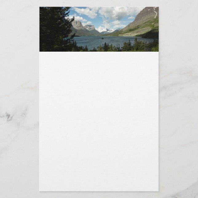 Saint Mary Lake II at Glacier National Park Stationery (Front)