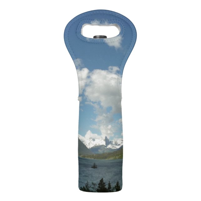 Saint Mary Lake II at Glacier National Park Wine Bag (Front)