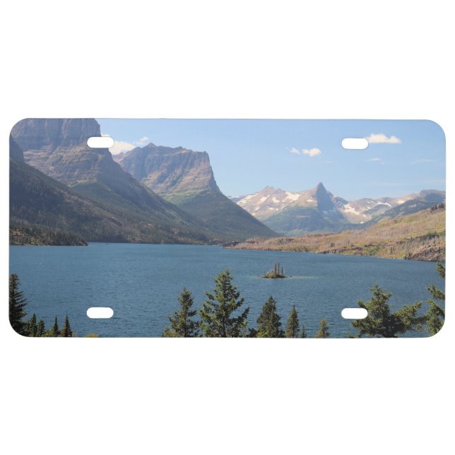 Saint Mary Lake in Glacier National Park License Plate (Front)