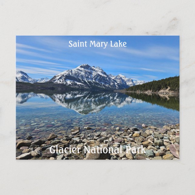 Saint Mary Lake Postcard (Front)