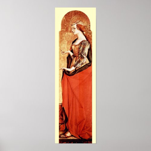 SAINT MARY MAGDALENE 2 GoldRed Poster