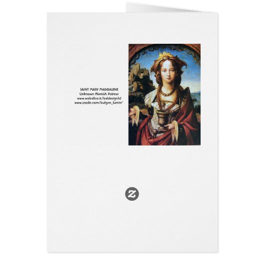 SAINT MARY MAGDALENE ,Brown Parchment (Back)