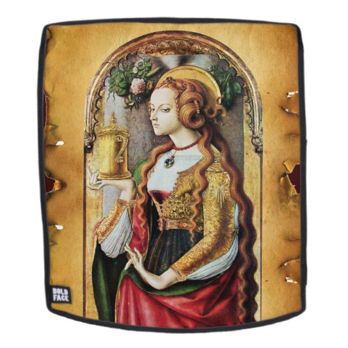SAINT MARY MAGDALENE Brown Parchment Backpack