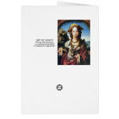 SAINT MARY MAGDALENE ,Brown Parchment Cards (Back)