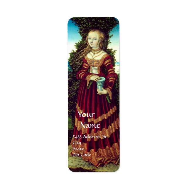 SAINT MARY MAGDALENE ,Brown Parchment Label (Front)