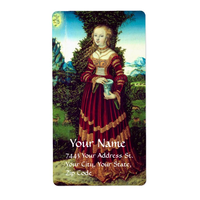 SAINT MARY MAGDALENE ,Brown Parchment Label (Front)