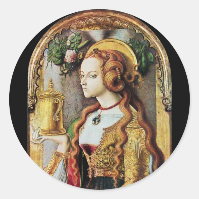SAINT MARY MAGDALENE CLASSIC ROUND STICKER (Front)