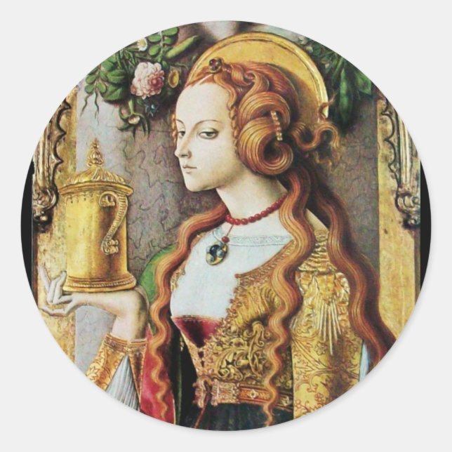 SAINT MARY MAGDALENE CLASSIC ROUND STICKER (Front)