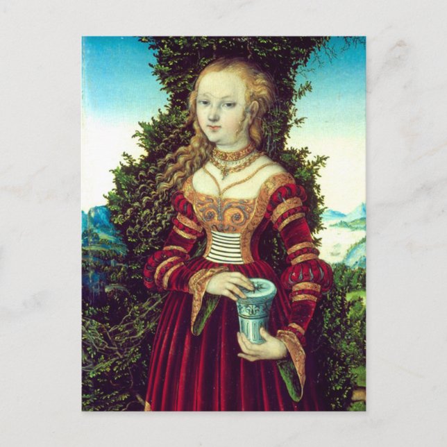 SAINT MARY MAGDALENE Detail ,Parchment Postcard (Front)
