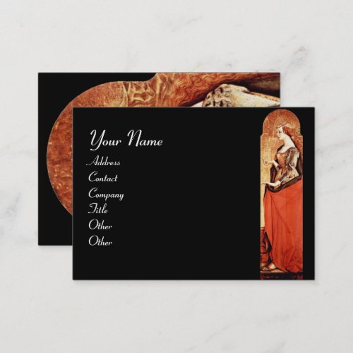 SAINT MARY MAGDALENE GoldRedBlack Business Card