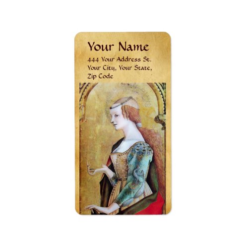 SAINT MARY MAGDALENE Parchment Label