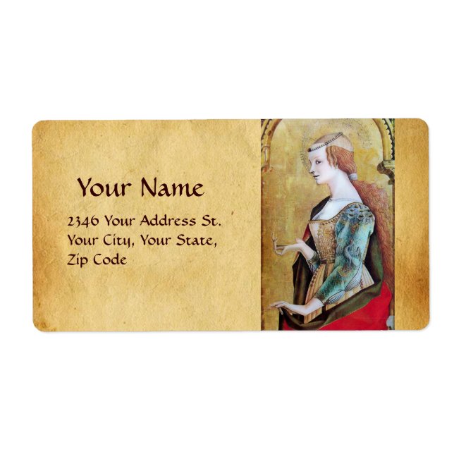 SAINT MARY MAGDALENE Parchment Label (Front)