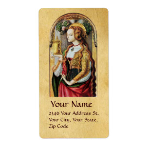 SAINT MARY MAGDALENE Parchment Label