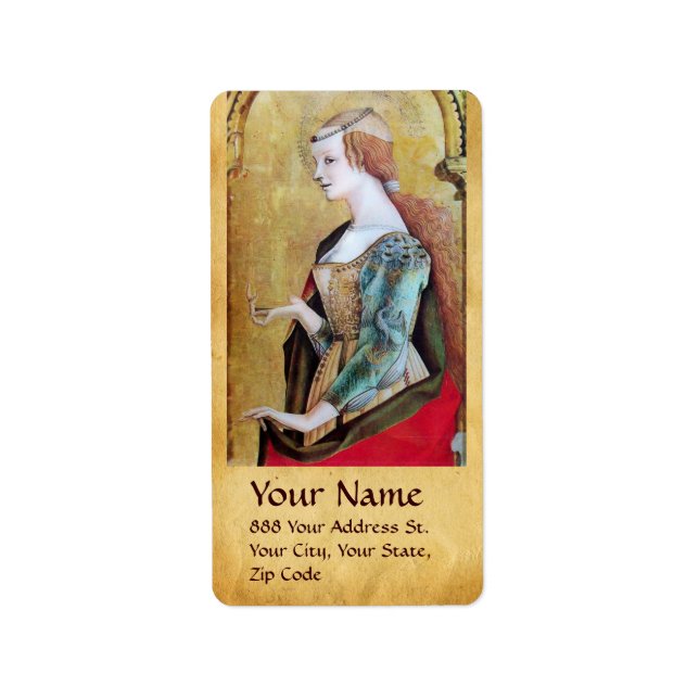 SAINT MARY MAGDALENE Parchment Label (Front)