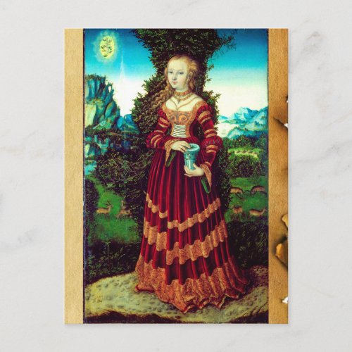 SAINT MARY MAGDALENE Parchment Postcard