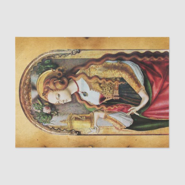 SAINT MARY MAGDALENE PARCHMENT TISSUE PAPER (Front)