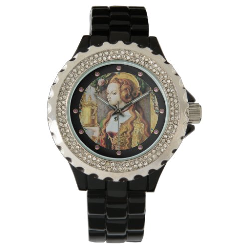 SAINT MARY MAGDALENE Pink Gemstones Watch