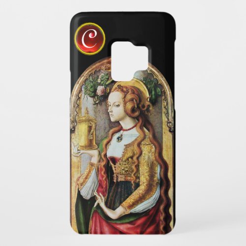 SAINT MARY MAGDALENE  Ruby Gem Monogram Black Case_Mate Samsung Galaxy S9 Case