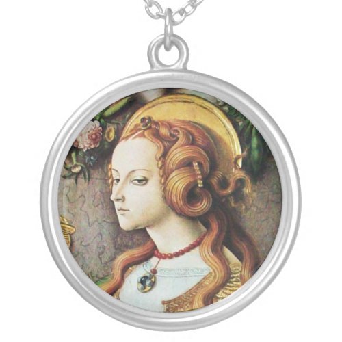 SAINT MARY MAGDALENE SILVER PLATED NECKLACE