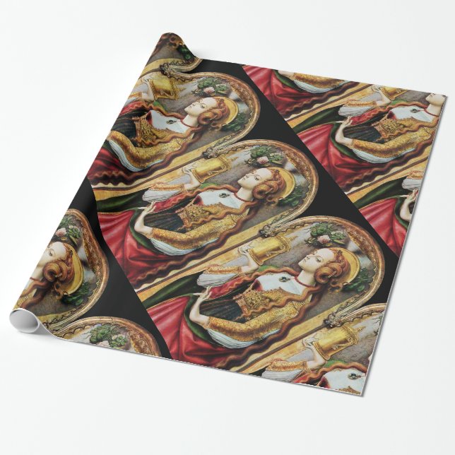 SAINT MARY MAGDALENE WRAPPING PAPER (Unrolled)
