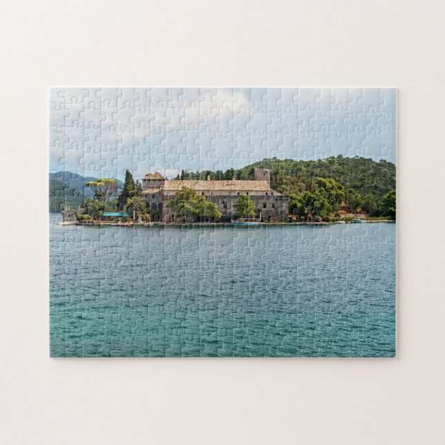 Saint Mary monastery on Mljet island - Croatia Jigsaw Puzzle (Horizontal)
