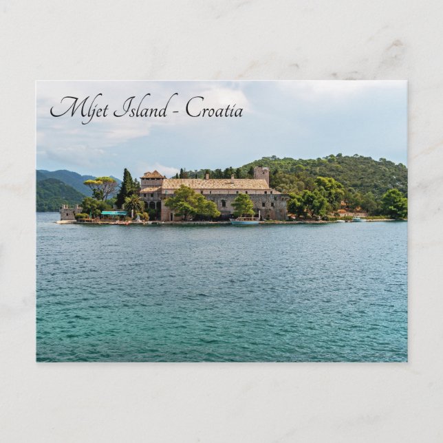 Saint Mary monastery on Mljet island - Croatia Postcard (Front)