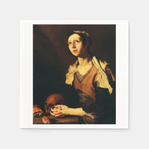 Saint Mary of Egypt by Jusepe de Ribera Napkins