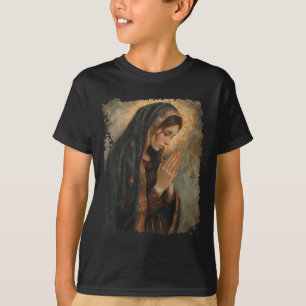 Saint Mary Praying Mother Of Jesus T-Shirt
