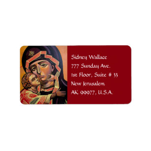 Saint Mary Teotokos Label