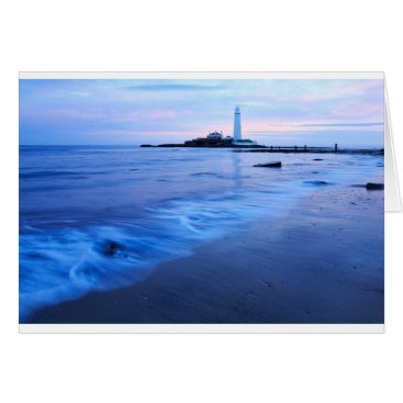 Saint Mary's Lighthouse at Whitley Bay Card Saint Mary's Lighthouse at Whitley Bay Card