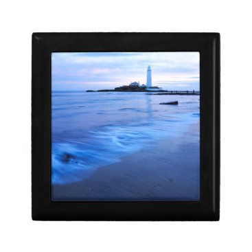 Saint Mary's Lighthouse at Whitley Bay Jewelry Box Saint Mary's Lighthouse at Whitley Bay Jewelry Box