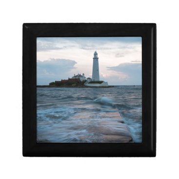 Saint Mary's Lighthouse at Whitley Bay Keepsake Box Saint Mary's Lighthouse at Whitley Bay Keepsake Box