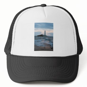 Saint Mary's Lighthouse at Whitley Bay Trucker Hat Saint Mary's Lighthouse at Whitley Bay Trucker Hat
