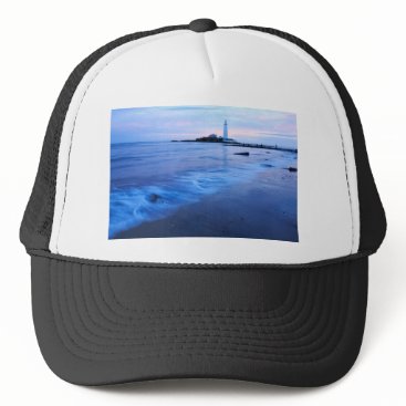 Saint Mary's Lighthouse at Whitley Bay Trucker Hat Saint Mary's Lighthouse at Whitley Bay Trucker Hat