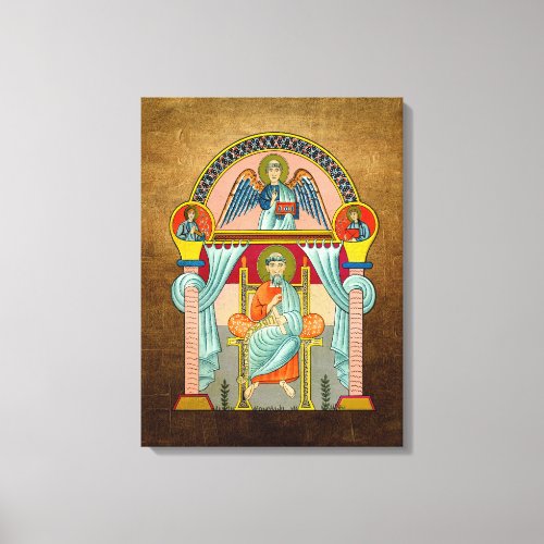 Saint Matthew 6th Century Religious Icon Canvas Print