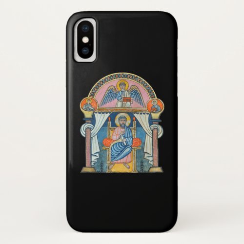 Saint Matthew Medieval Manuscript Art iPhone X Case