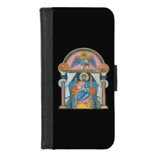 Saint Matthew Medieval Manuscript Art iPhone 8/7 Wallet Case