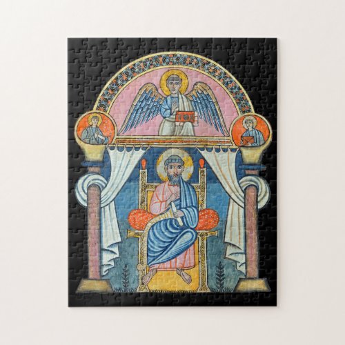 Saint Matthew Medieval Manuscript Art Jigsaw Puzzle