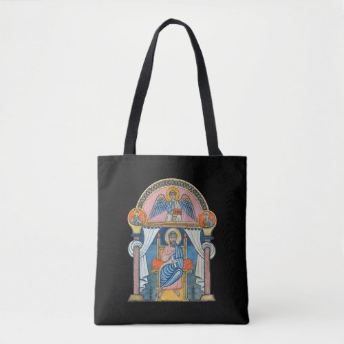 Saint Matthew Medieval Manuscript Art Tote Bag