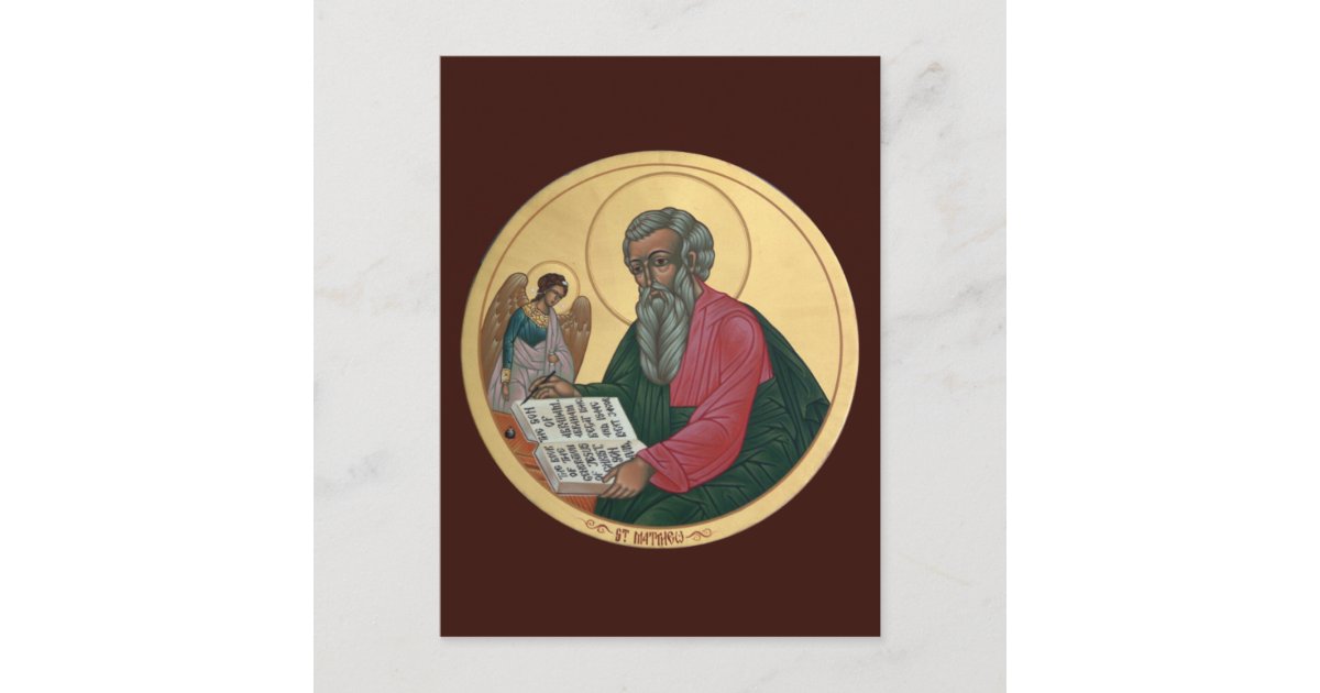 Saint Matthew Prayer Card | Zazzle