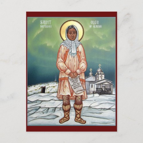 Saint Matushka Olga of Alaska Prayer Card