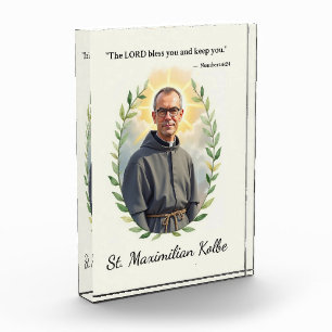 Saint Maximilian Kolbe God's Peace and Blessings Acrylic Award