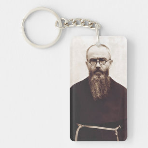 Saint Maximilian Kolbe Polish Catholic priest Keychain