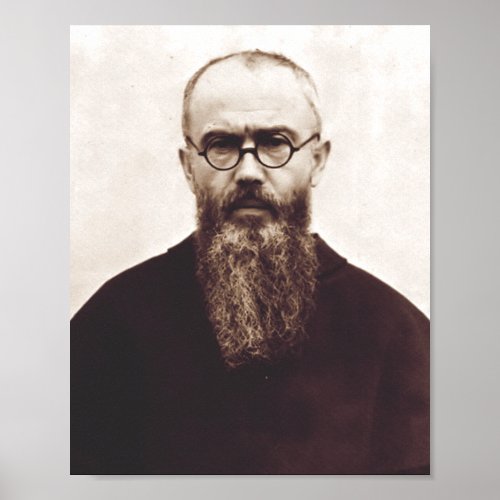 Saint Maximilian Kolbe Polish Catholic priest Poster