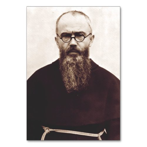 Saint Maximilian Kolbe Polish Catholic priest Table Number