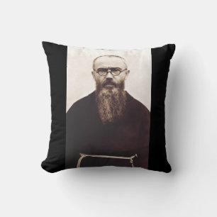 Saint Maximilian Kolbe Polish Catholic priest Throw Pillow