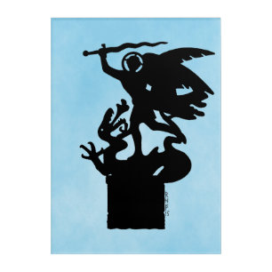Saint Michael and Dragon Acrylic Print